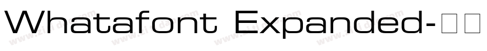 Whatafont Expanded字体转换